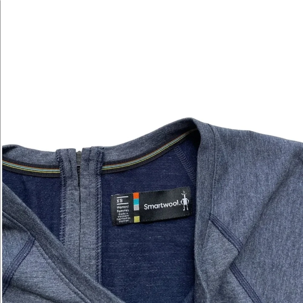 Smartwool Womens Sz XS Active Reset Romper Heather Blue Merino Blend - Picture 5 of 7